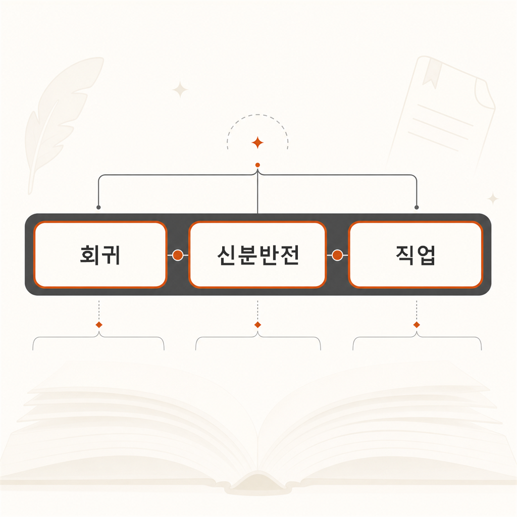 후킹 요소가 강조된 제목 구조 분해 도식